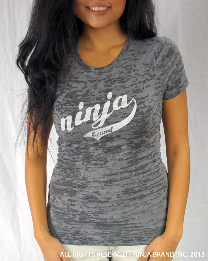 T-Shirt Women\'s NBI Burnout Inc Brand Ninja –